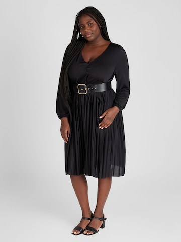 ABOUT YOU Curvy Φόρεμα 'Kasha' σε μαύρο: μπροστά