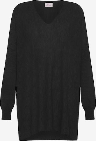 Pullover extra large di DEHA in nero: frontale