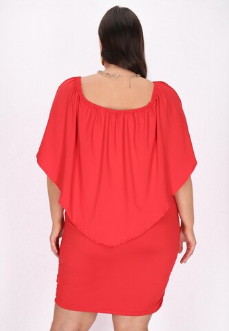faina - Vestido de verano en rojo