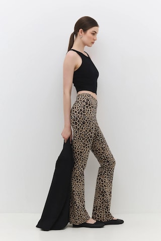 No Matter What Flared Pants in Beige