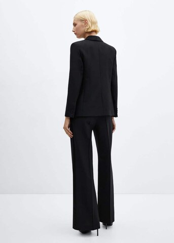 MANGO Wide leg Pleat-Front Pants 'Party' in Black