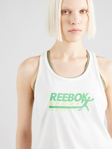Reebok - Top desportivo 'COURT' em branco