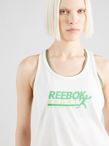 Reebok Спортен топ 'COURT' в бяло