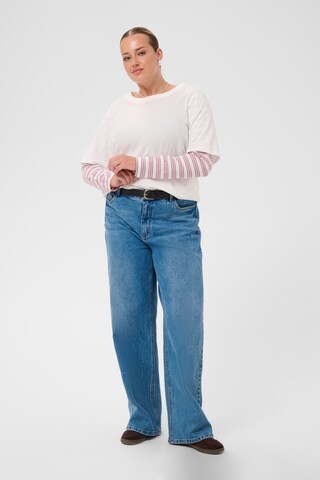 KAFFE CURVE Shirt ' KClorinda T-Shirt ' in White