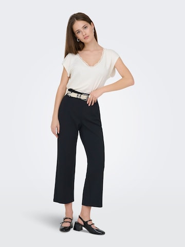 ONLY Wide leg Trousers 'ONLPoptrash' in Black: front