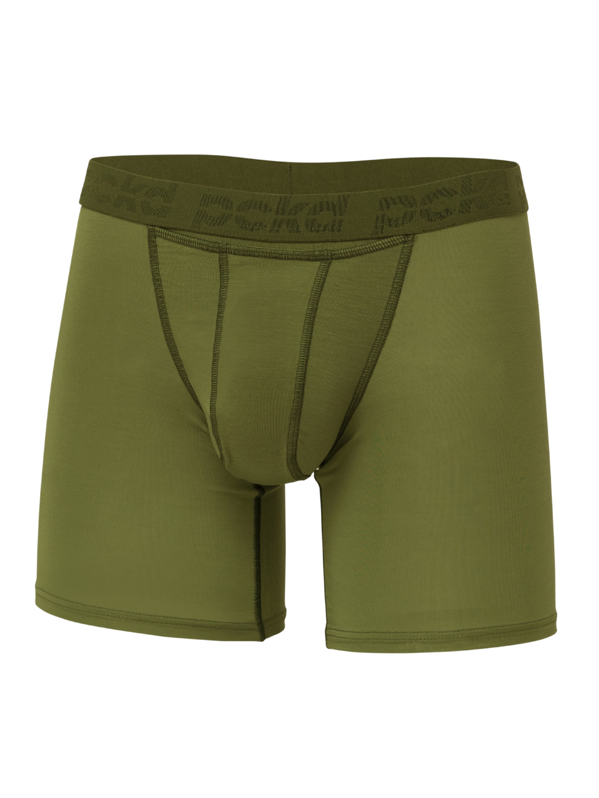 pckd – underwear done right. Boxer shorts in Green: front