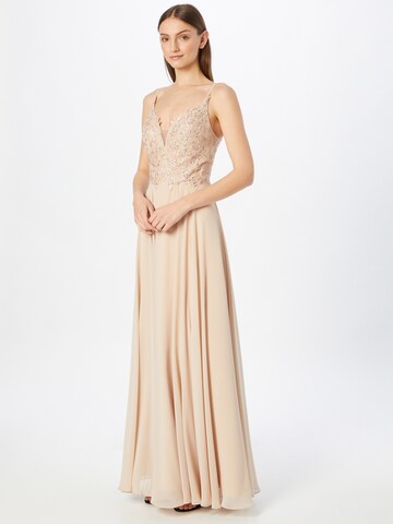 mascara Evening dress in Beige: front