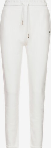 JOOP! Tapered Pants in White: front