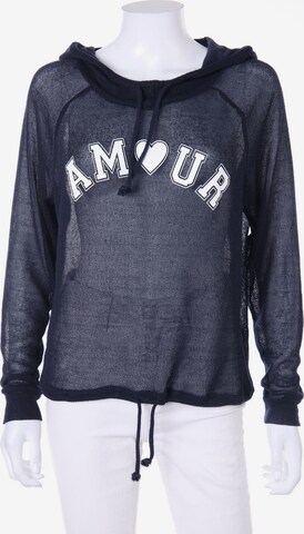 H&M Sweatshirt & Zip-Up Hoodie in M in Blue: front