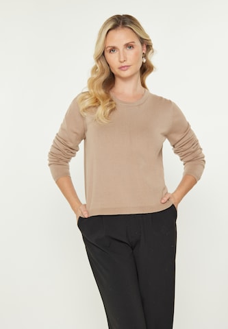 Pull-over 'Classic' usha BLACK LABEL en beige : devant