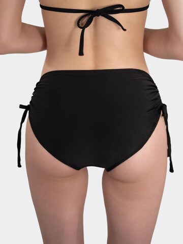 MYLILY Bikini Bottoms 'Bikini Hose mit Raffung und Schnürung' in Black