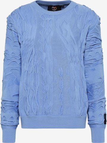Carlo Colucci Sweater 'Dandaro' in Blue: front
