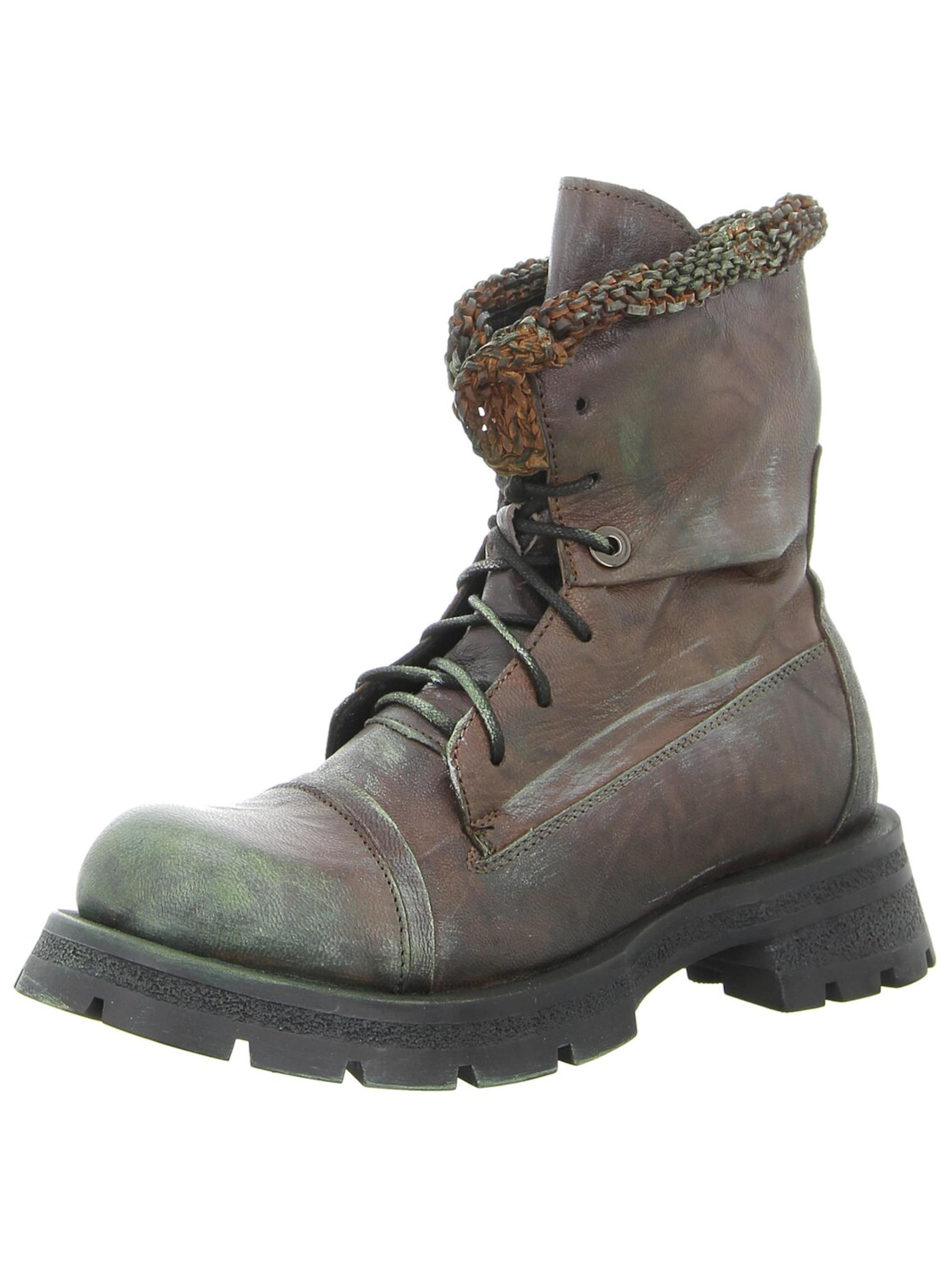 Papucei Lace-Up Boots 'Damen Stiefelette JASON BROWN Echt Leder in braun' in Brown: front