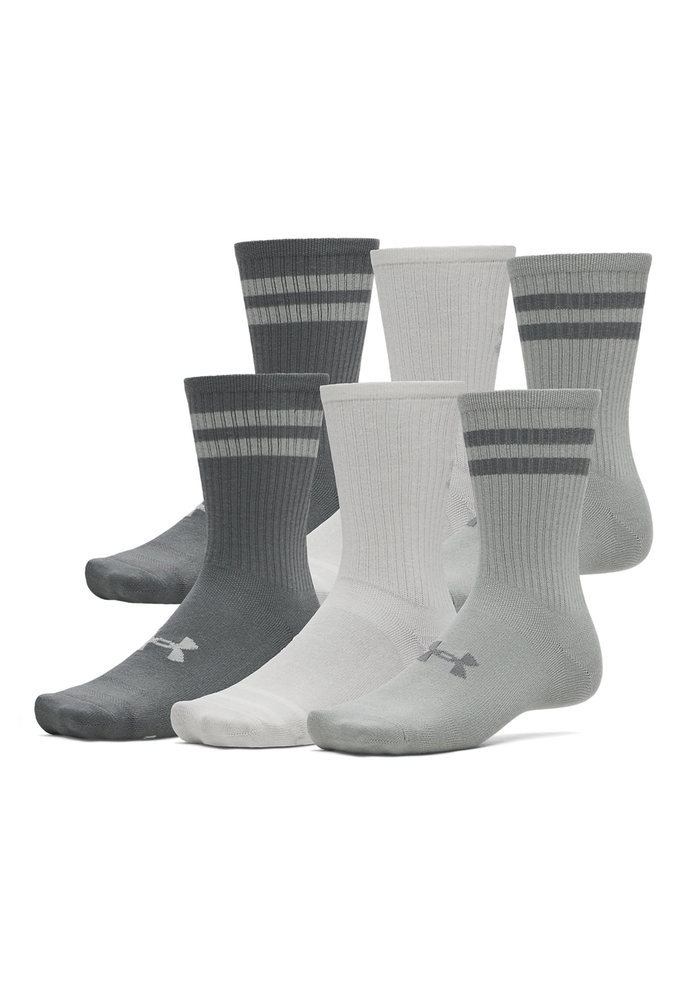 UNDER ARMOUR Sports socks ' UA Essential  ' in Light grey / Dark grey / Wool white, Item view