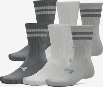 UNDER ARMOUR Athletic Socks ' UA Essential ' in Grey: front