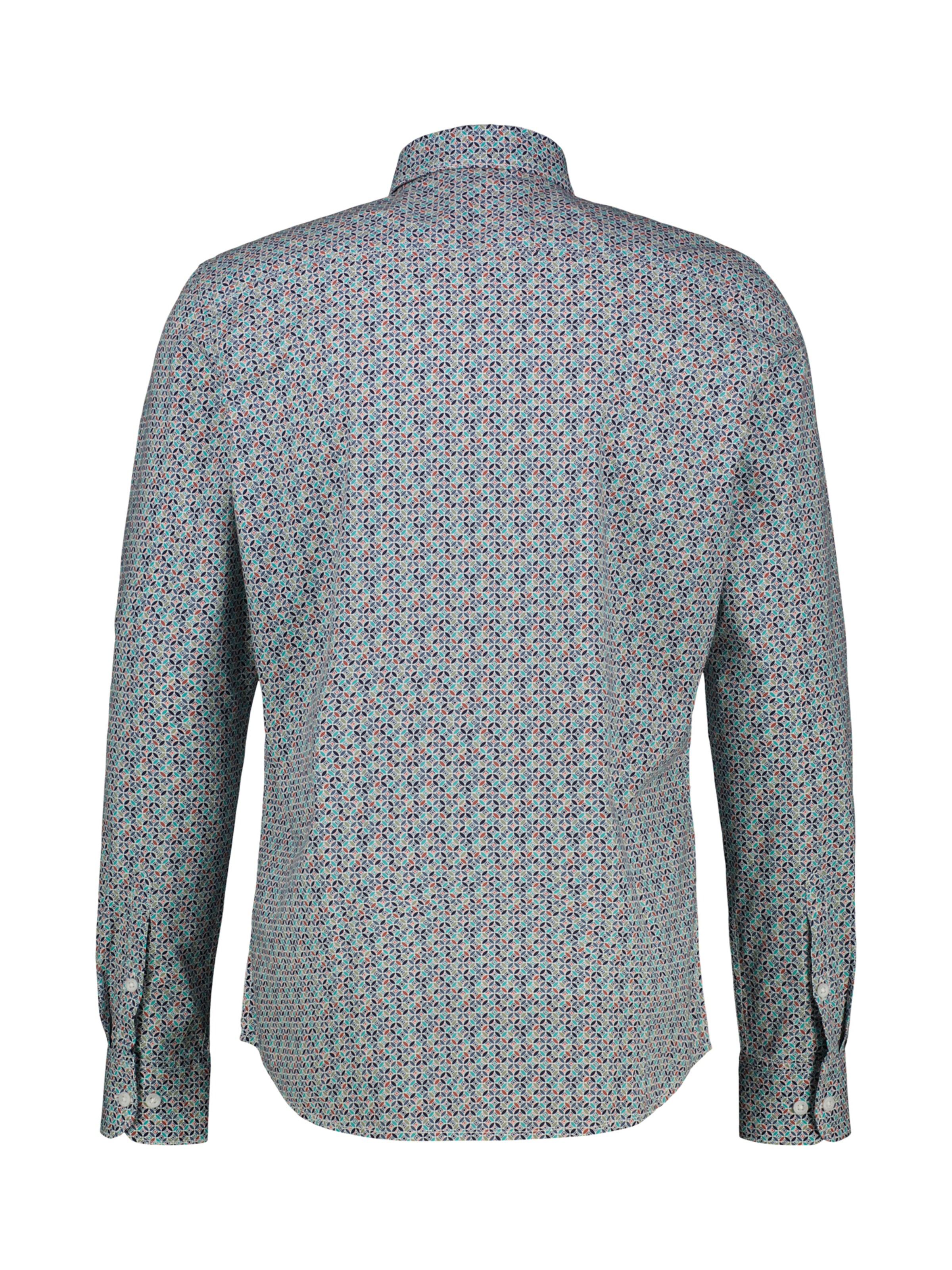LERROS Regular Fit Langarmhemd mit Print in Rot
