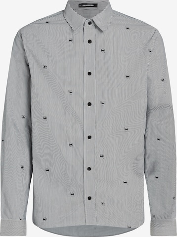 Karl LagerfeldRegular Fit Košulja 'Ikon' - bijela boja: prednji dio