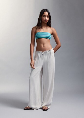 MANGO TEEN Bandeau Bikini 'Cris' in Green