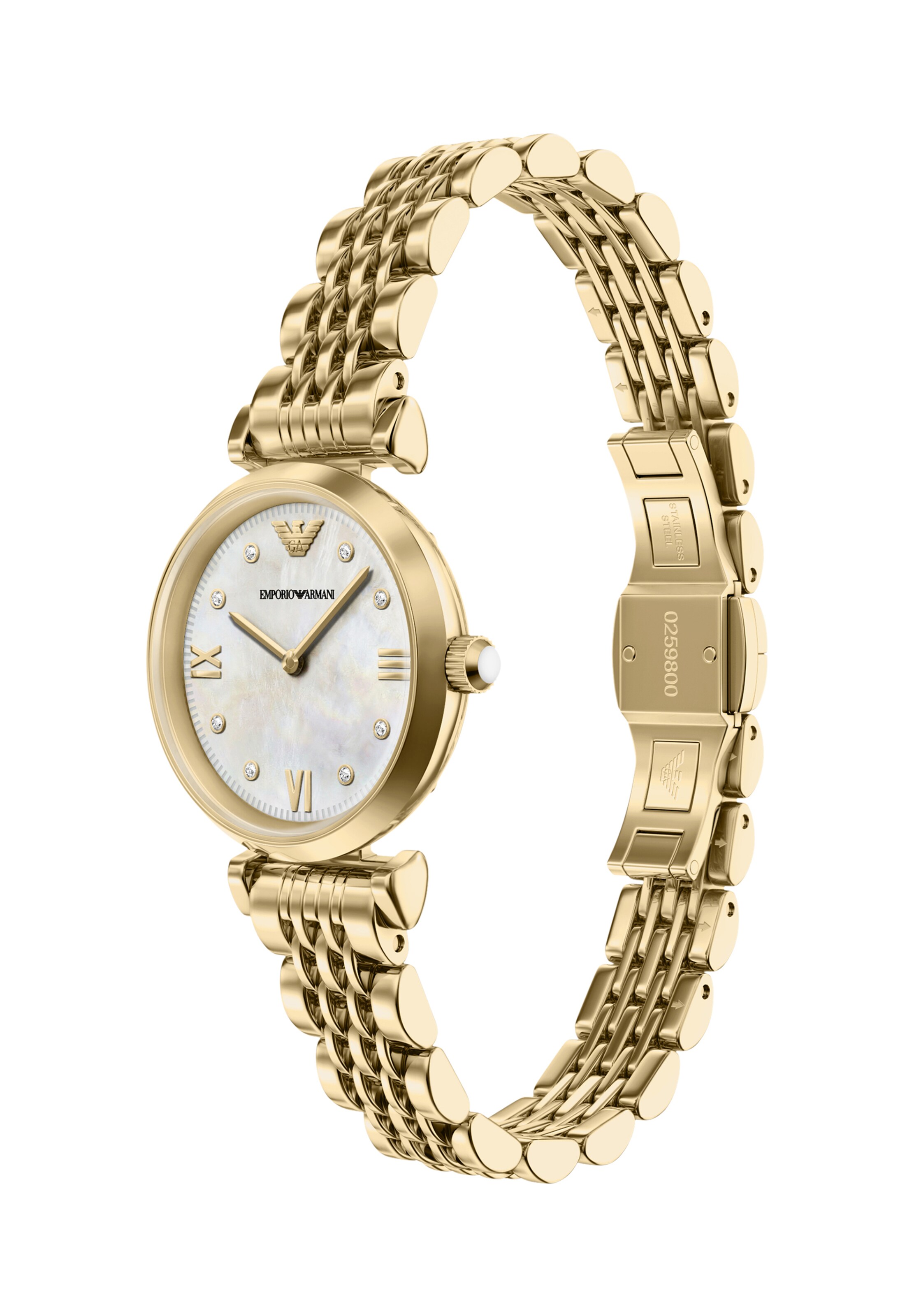 Emporio Armani Analogt ur 'Gianni' i guld