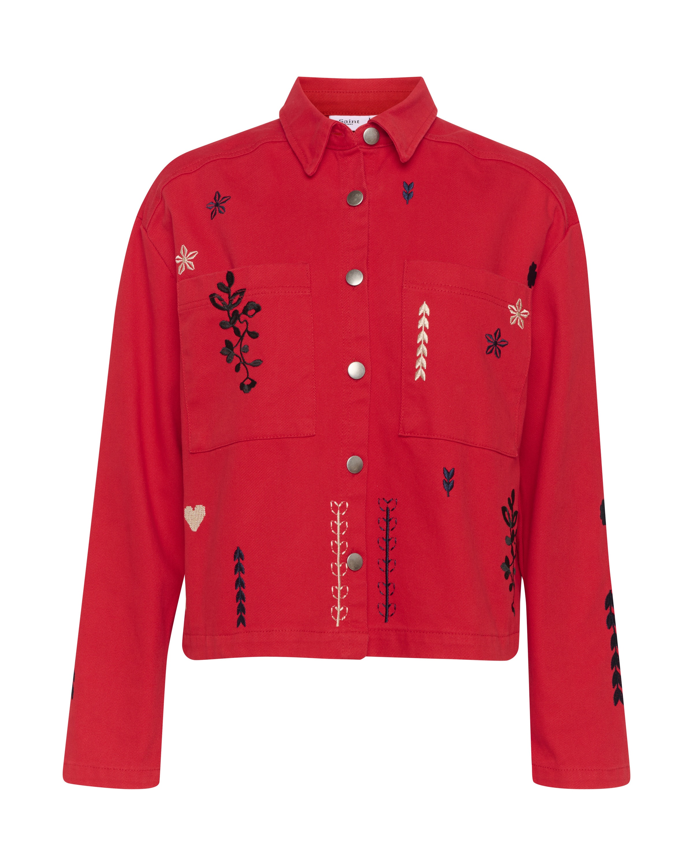 SAINT TROPEZ Between-season jacket in Red: front