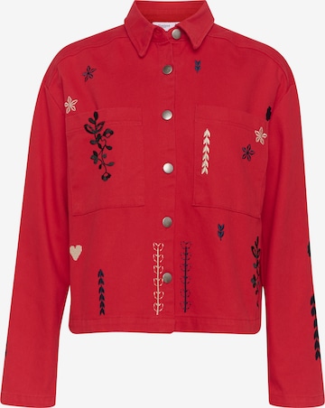 SAINT TROPEZ Between-season jacket in Red: front