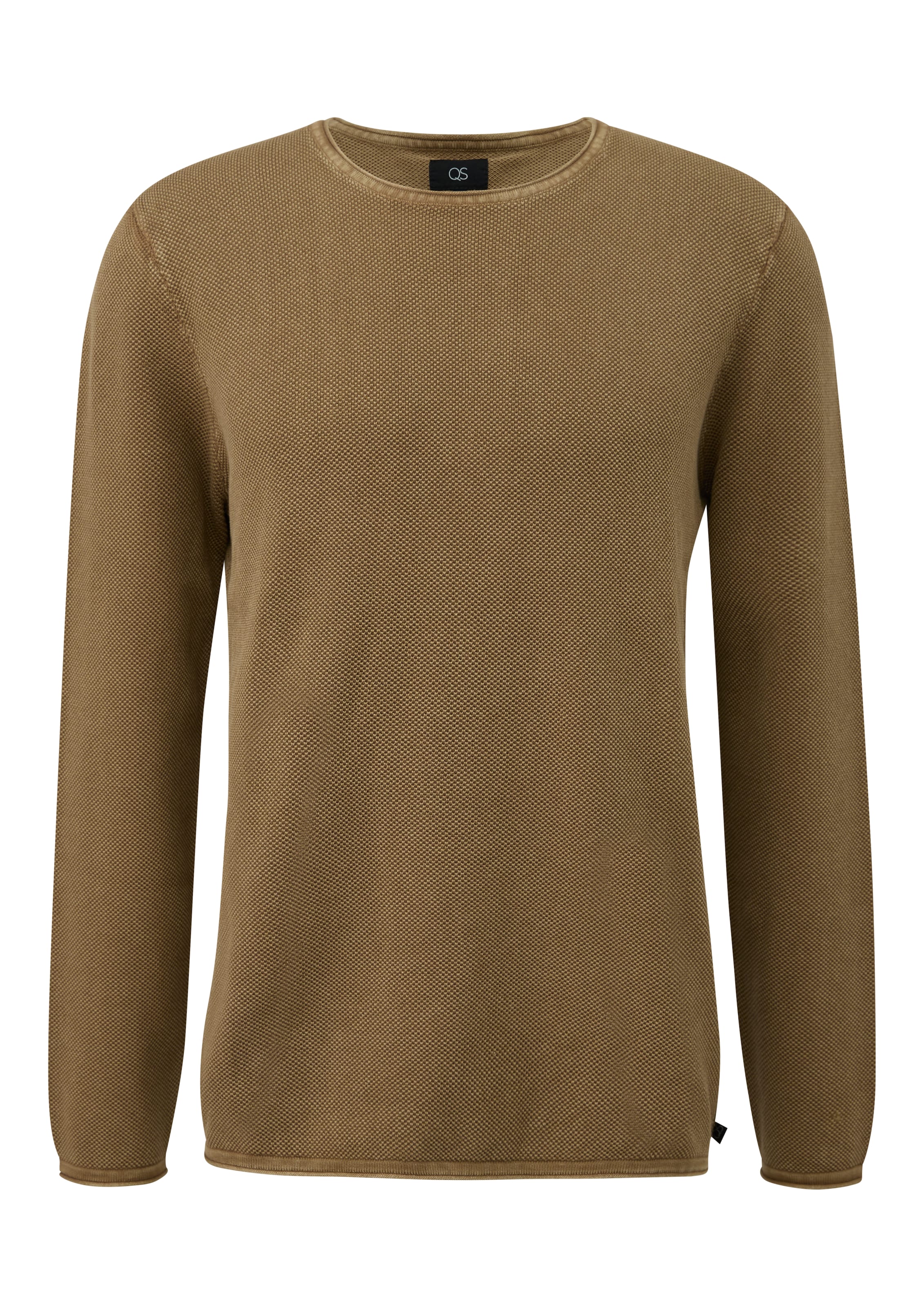 Pull-over QS en beige : devant