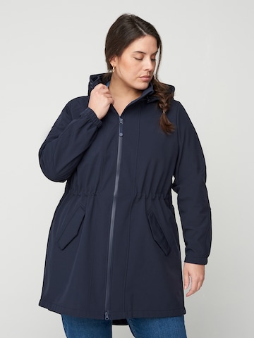 Manteau mi-saison Zizzi en bleu : devant