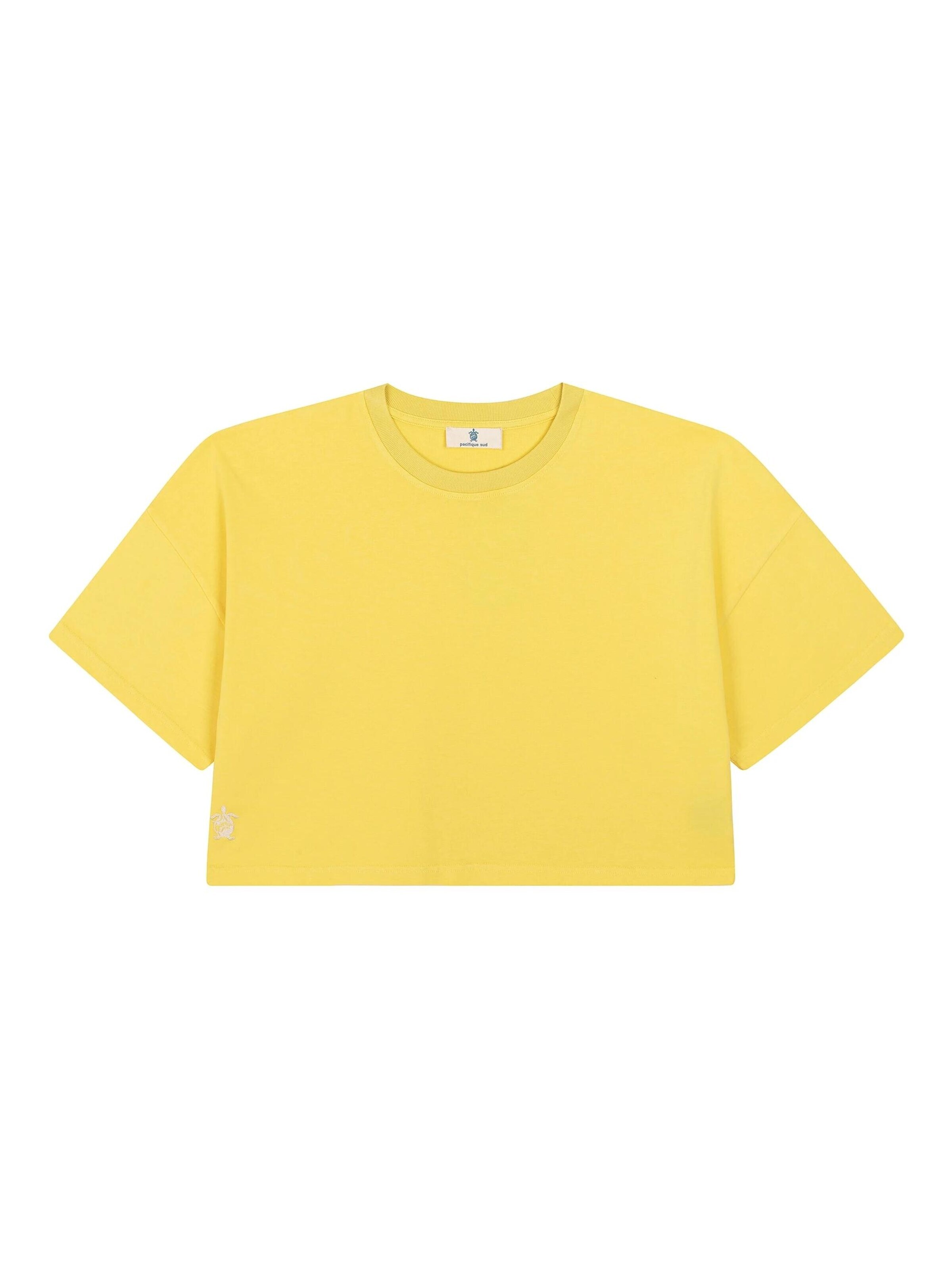 T-shirt 'Bloom' Pacifique Sud en jaune : devant