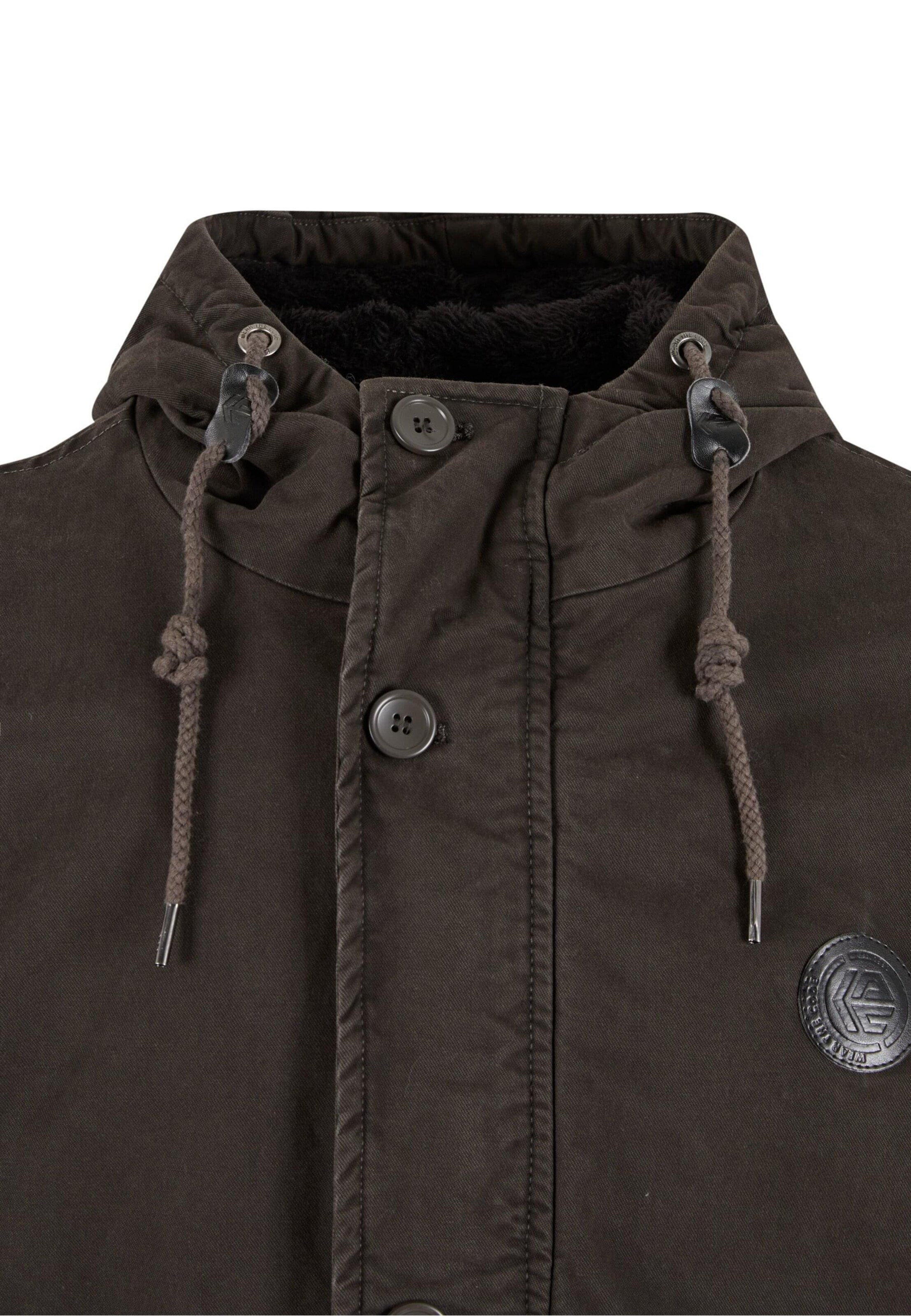 Parka mi-saison 'Idahoe' INDICODE JEANS en marron