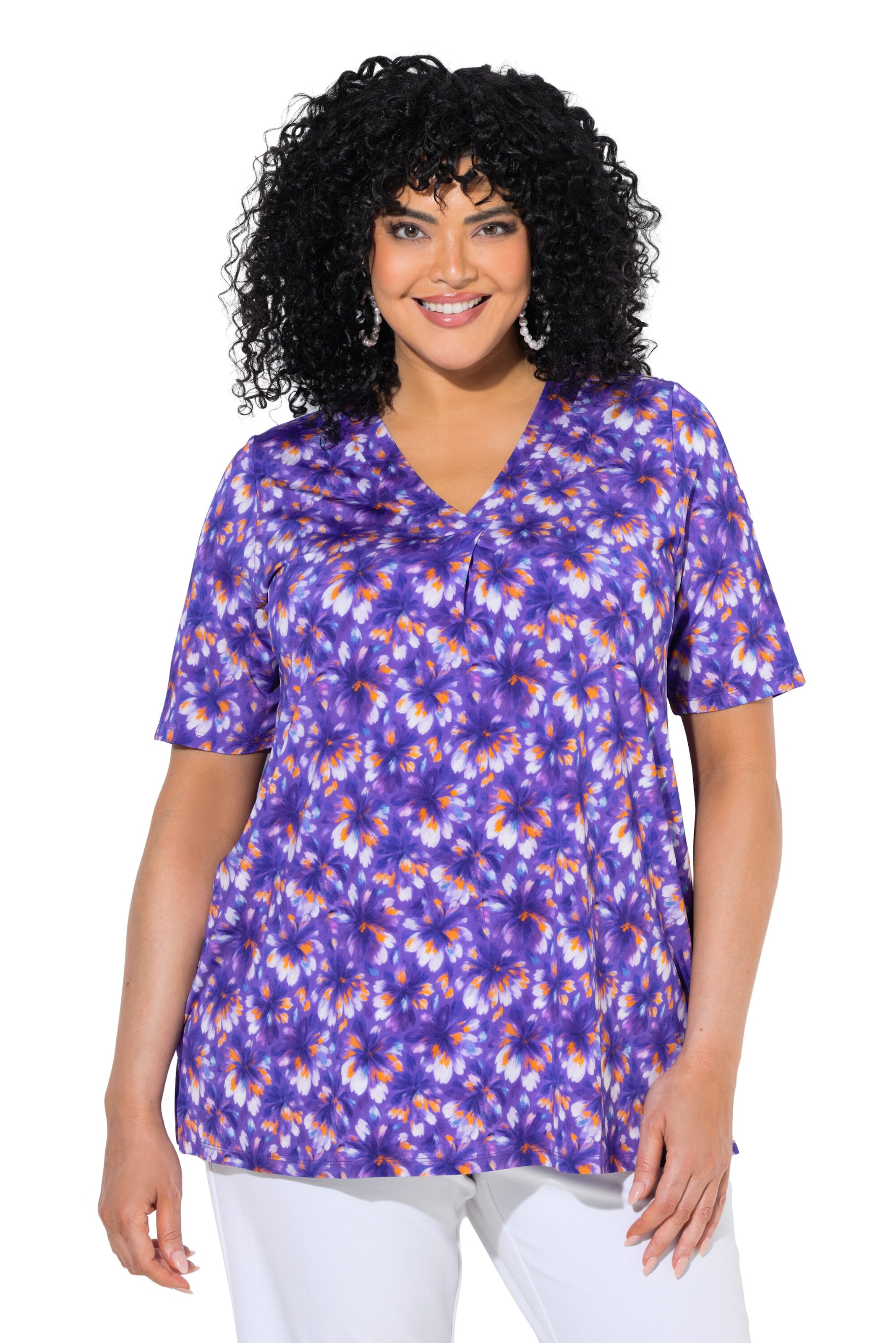 Ulla Popken Shirt in Purple: front
