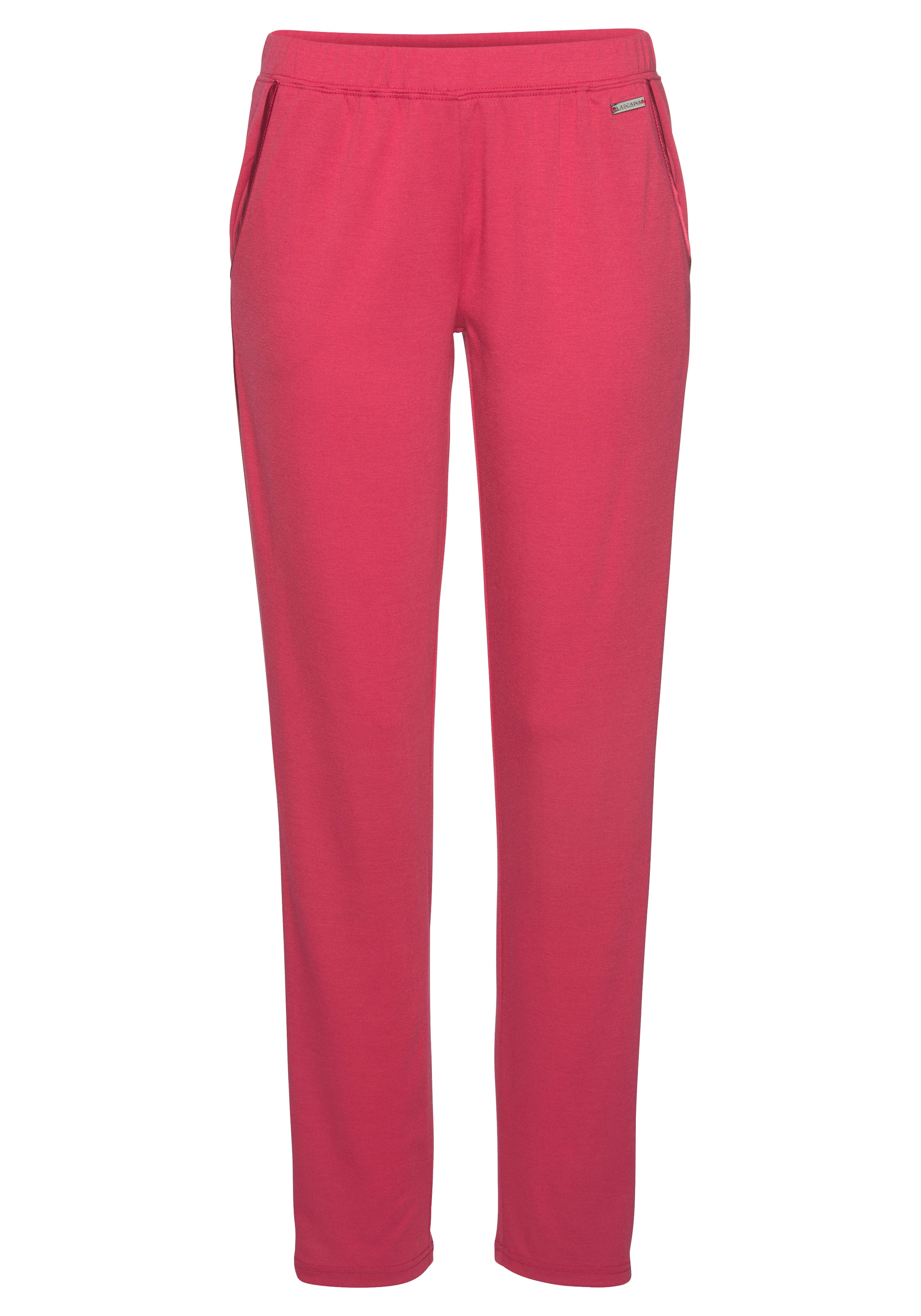 Abbigliamento Taglie comode LASCANA Pantaloni Lascana Pants Shiny in Rosso 