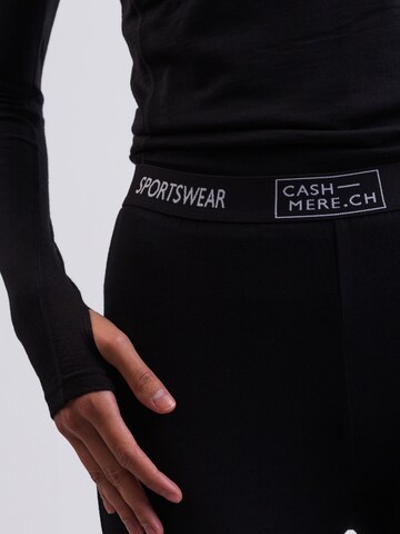 CASH-MERE.CH Regular Weatherproof pants in Black
