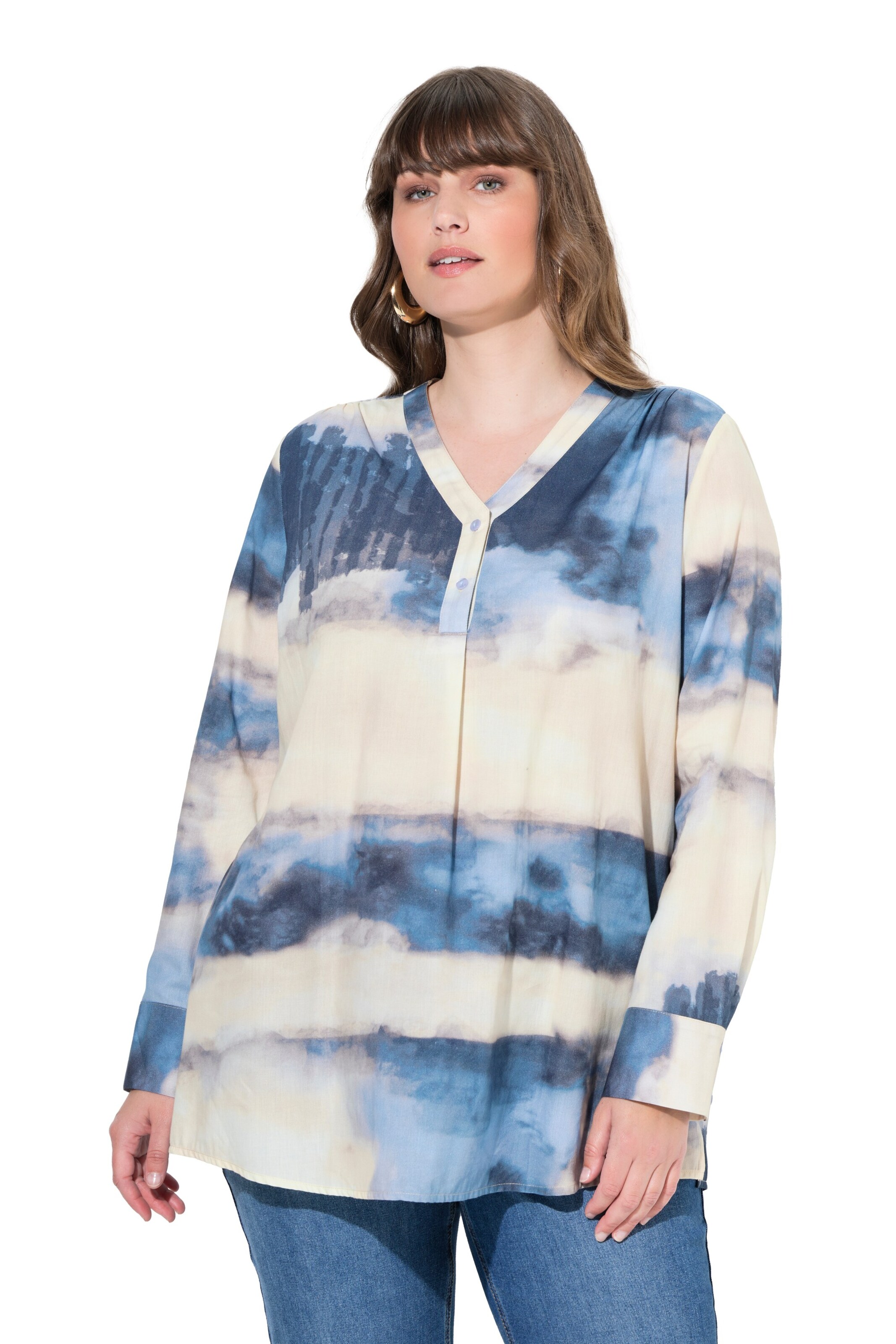 Ulla Popken Tuniek in Beige: voorkant