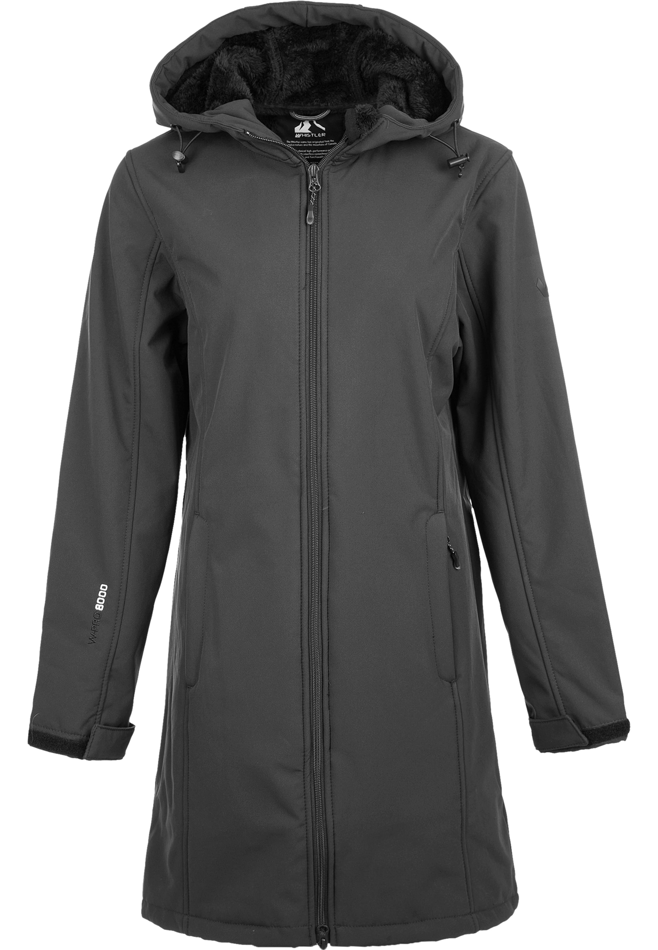 Whistler Outdoor jacket 'ZADIE' in Black: front