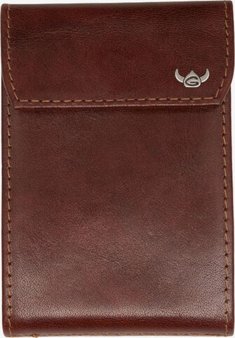 GOLDEN HEAD Wallet in Brown: front