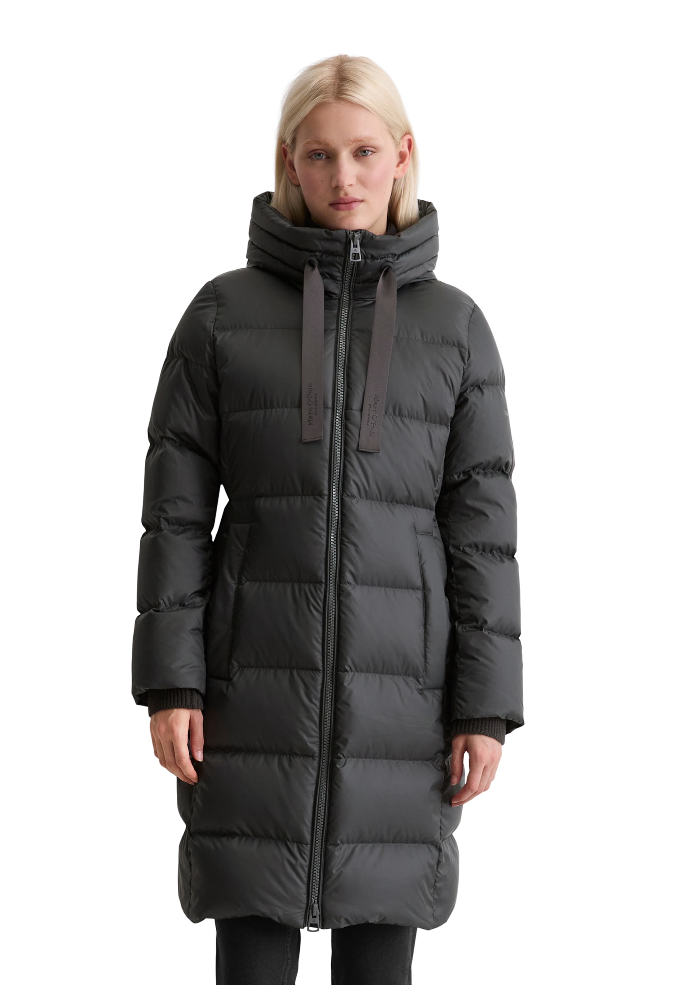 Marc O'Polo Winter Coat in Black: front