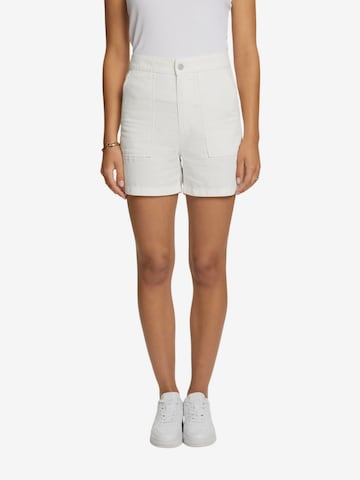 ESPRIT Regular Broek in Wit: voorkant