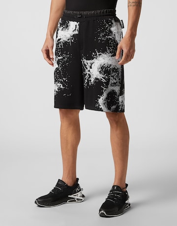 Loosefit Pantaloni sportivi 'Splash Extreme' di Plein Sport in nero: frontale