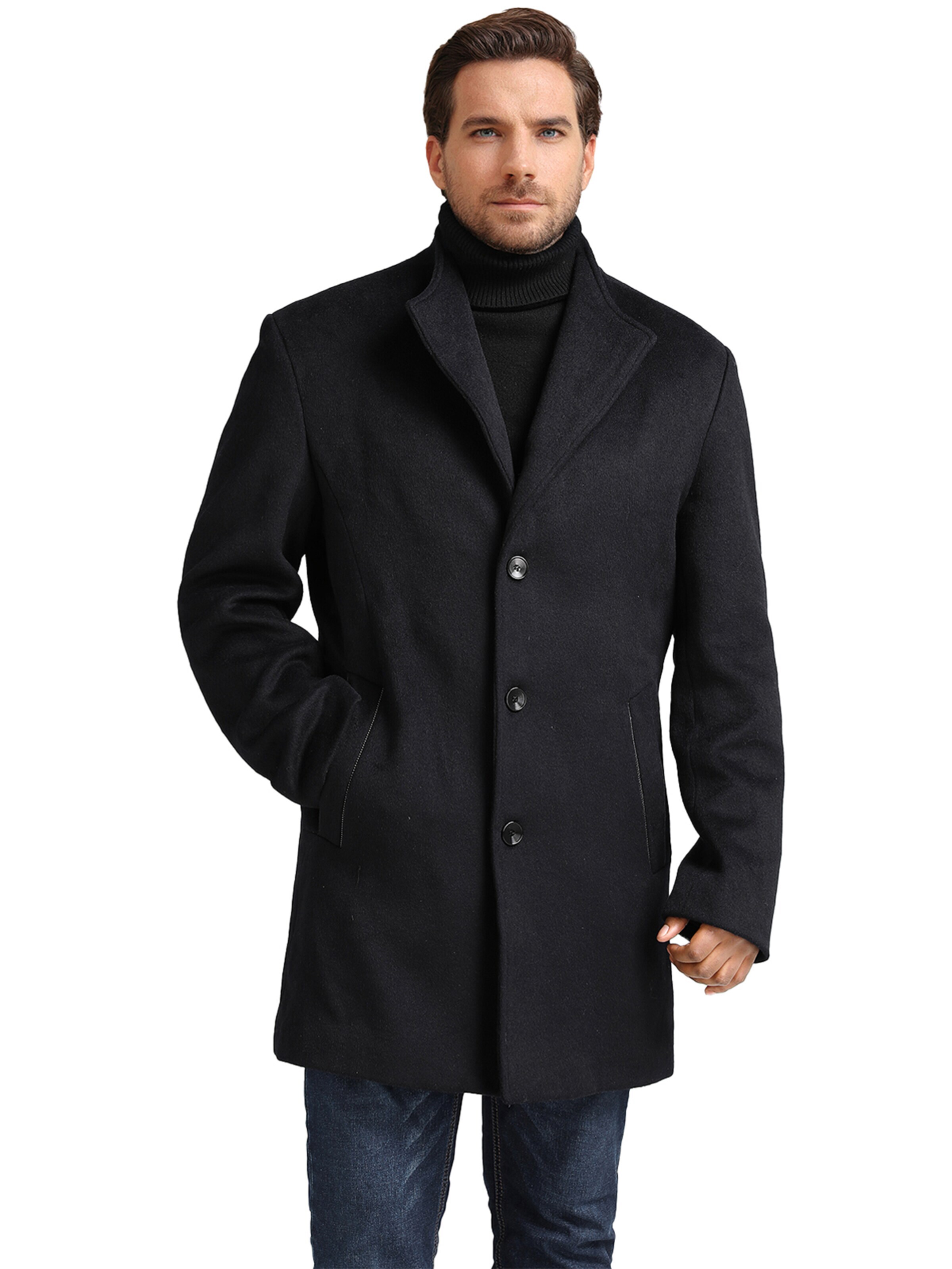YOUTHUP Winter Coat 'Kontur' in Blue