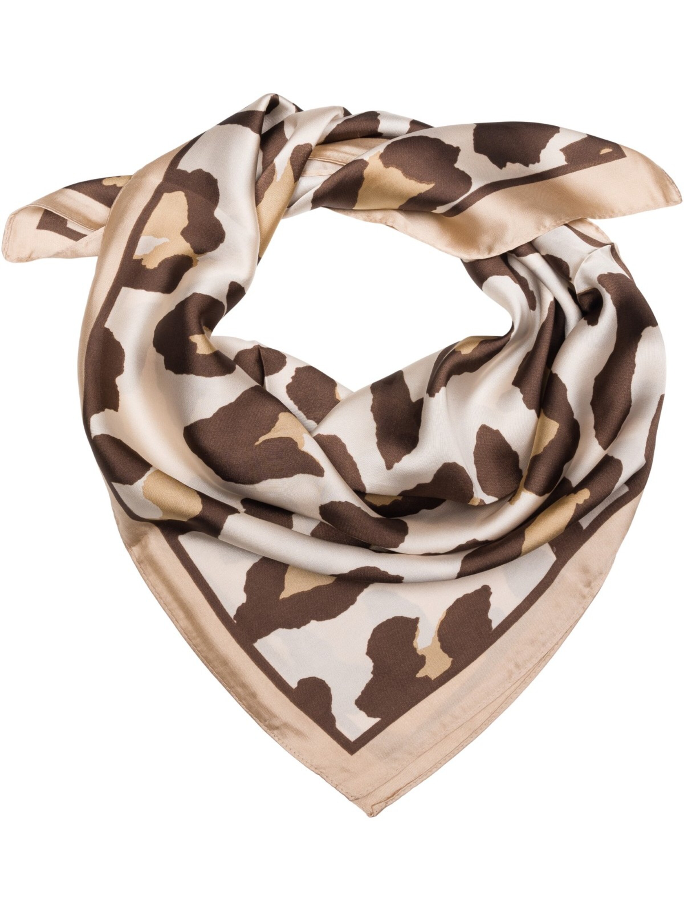 styleBREAKER Tuch 'Halstuch mit Leoparden Muster'‌‌‌‌‌‌ in Beige