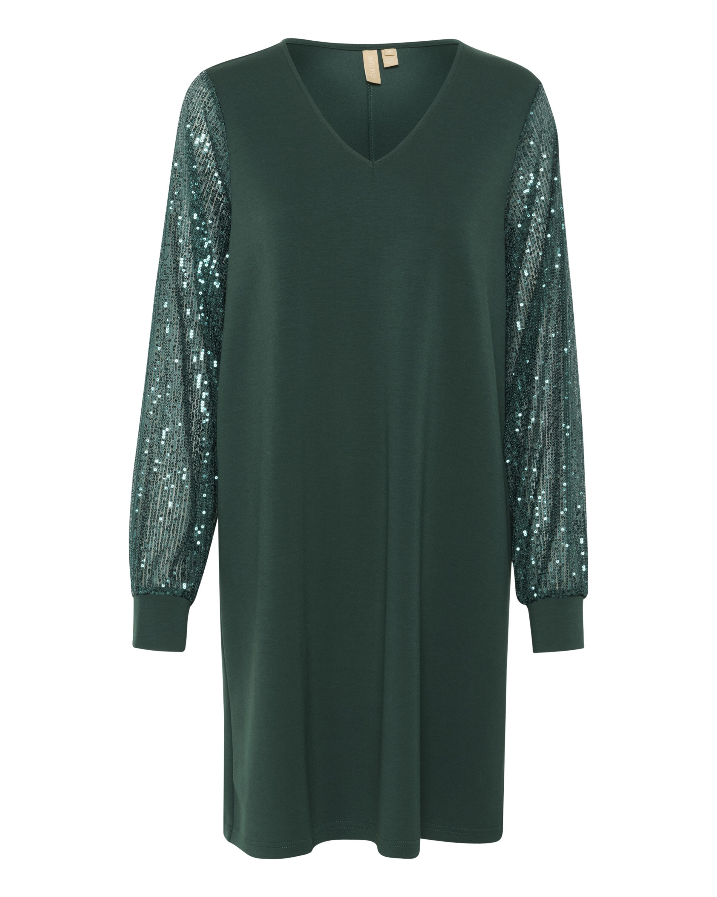 CULTURE Kjole 'Chabrina' i grøn: forside