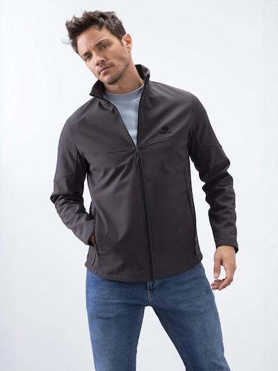 Tommy Life Veste mi-saison en L en anthracite, Vue avec produit