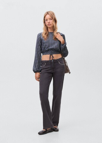 MANGO TEEN Bluse 'Punkt' in Grau