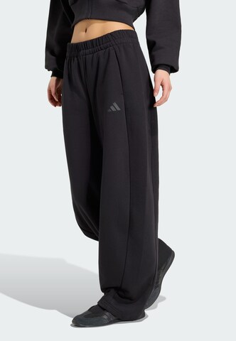 ADIDAS SPORTSWEAR Barrel Sports trousers 'Essentials Contemporary' in Black: front