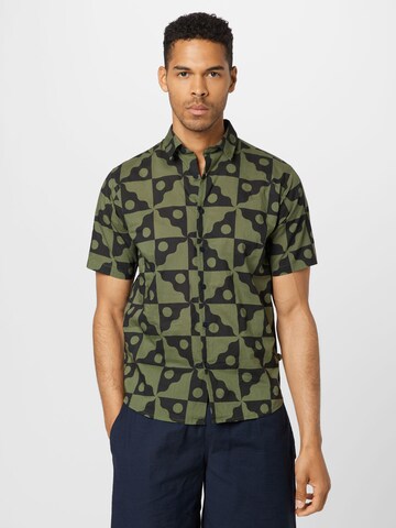 Thinking MU Regular fit Button Up Shirt 'TOM' in Green: front