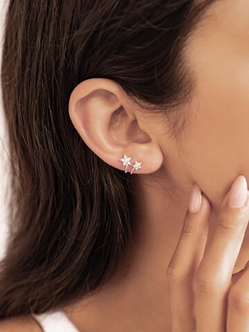 Hey Happiness Ohrringe 'Twin Star' in Silber