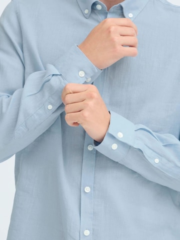 Casual Friday Regular fit Button Up Shirt 'Anton' in Blue