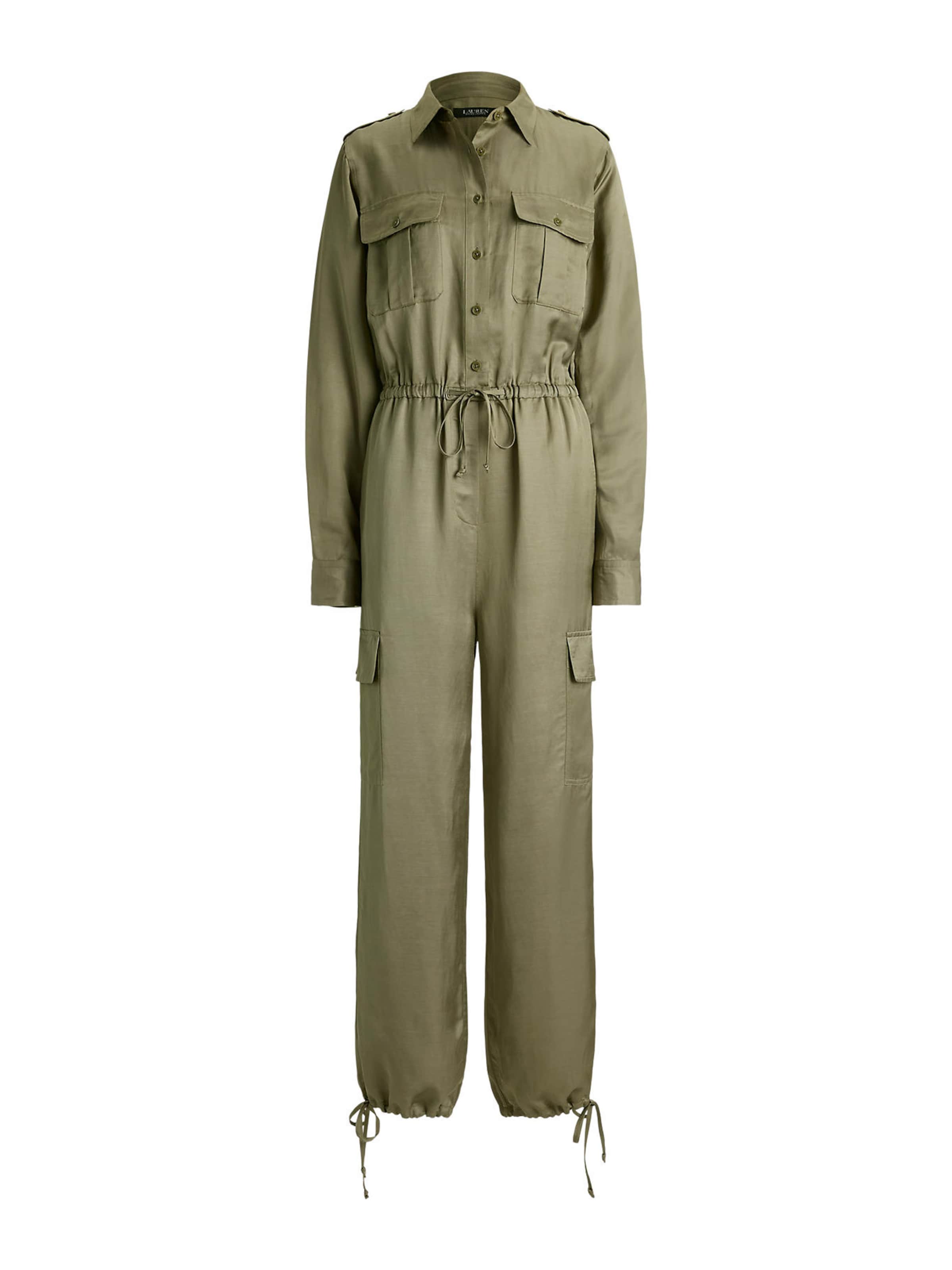 Salopeta de la Lauren Ralph Lauren Petite pe verde: față