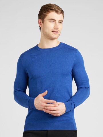 SELECTED HOMME Regular fit Trui 'Berg' in Blauw: voorkant