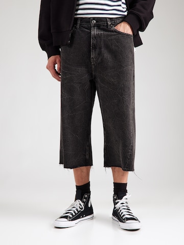 WEEKDAY Wide leg Jeans in Black: front